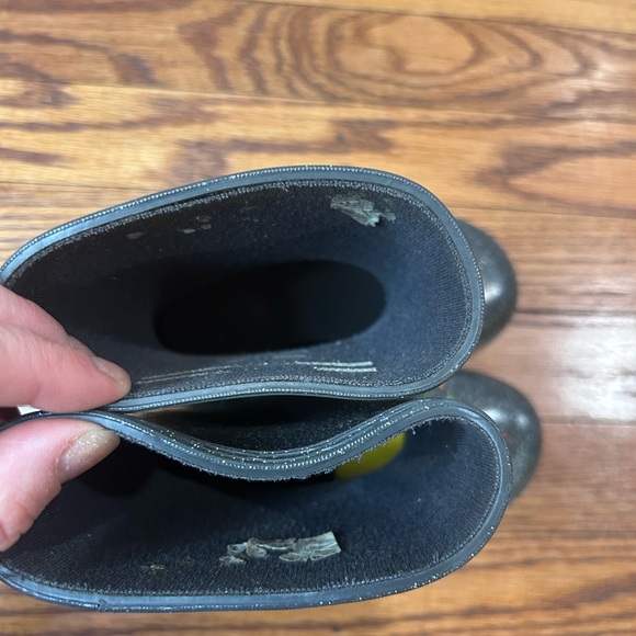 Hunter Kids Sparkle Rain Boots - size 6 - Picture 4 of 5